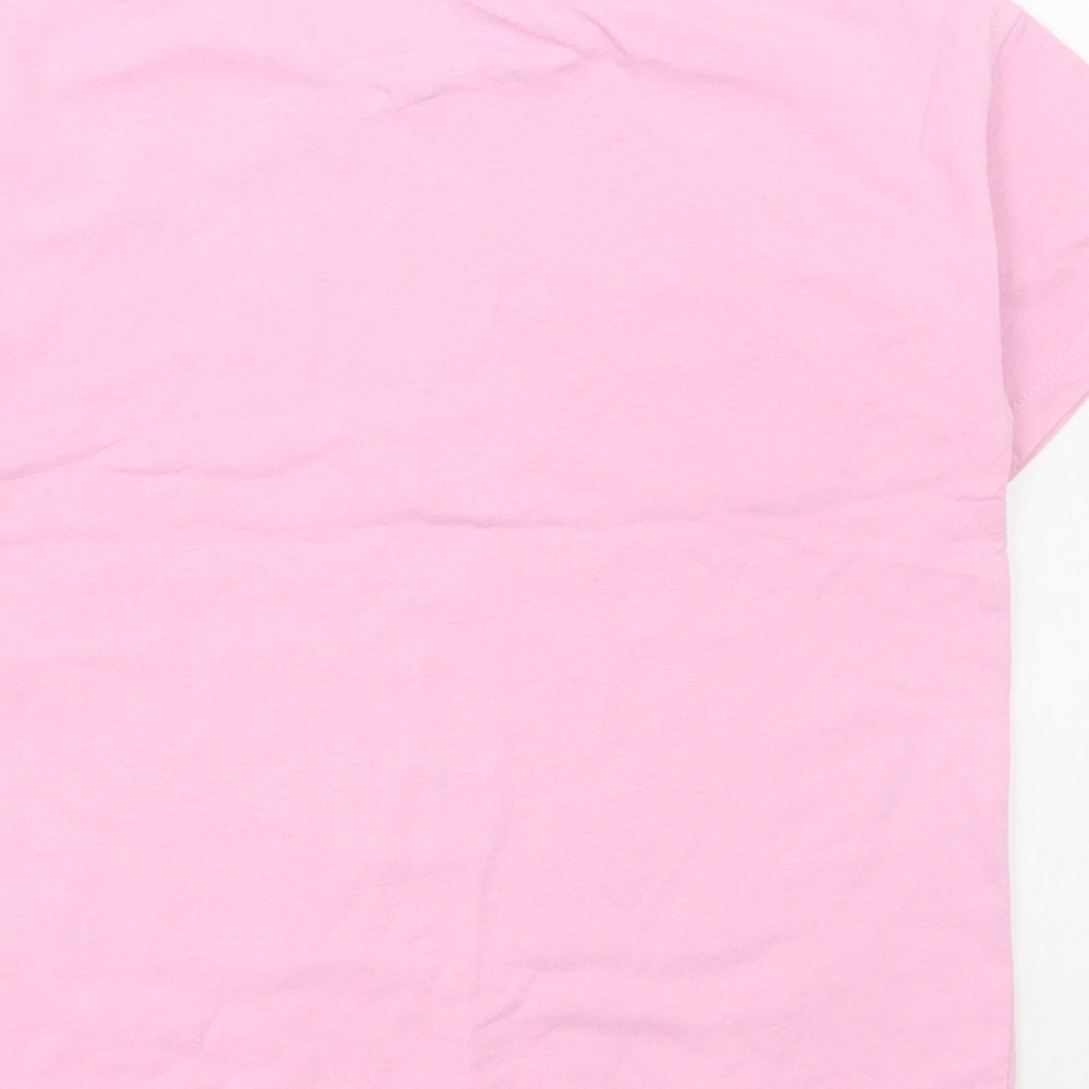 NEXT Girls Pink Cotton Basic T-Shirt Size 5-6 Years Round Neck Pullover - My Little Pony