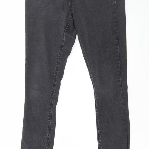 George Womens Grey Cotton Skinny Jeans Size S L28 in Regular Zip