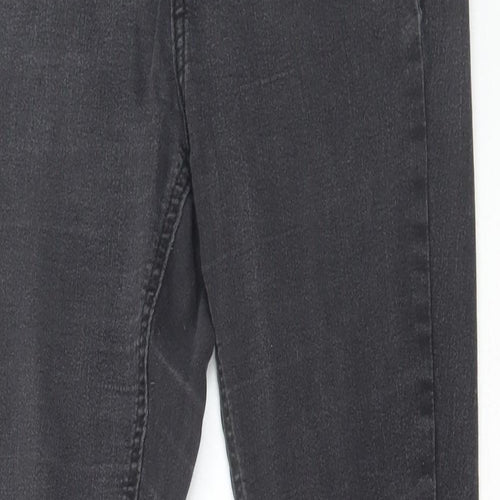 George Womens Grey Cotton Skinny Jeans Size S L28 in Regular Zip