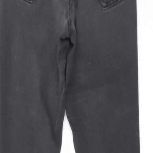 George Womens Grey Cotton Skinny Jeans Size S L28 in Regular Zip