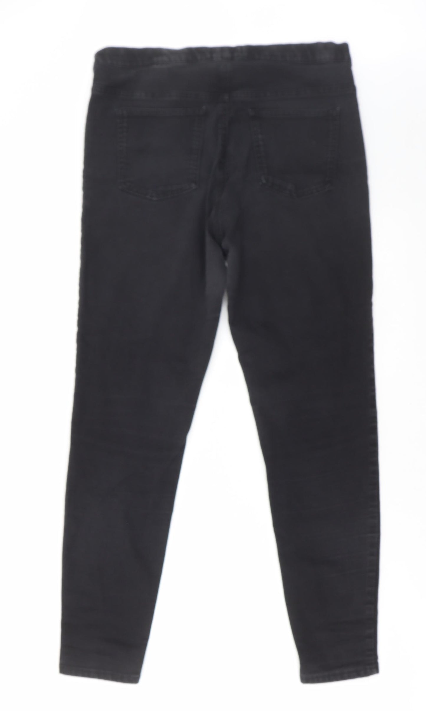 Marks and Spencer Womens Black Cotton Jegging Jeans Size 14 L27 in Regular