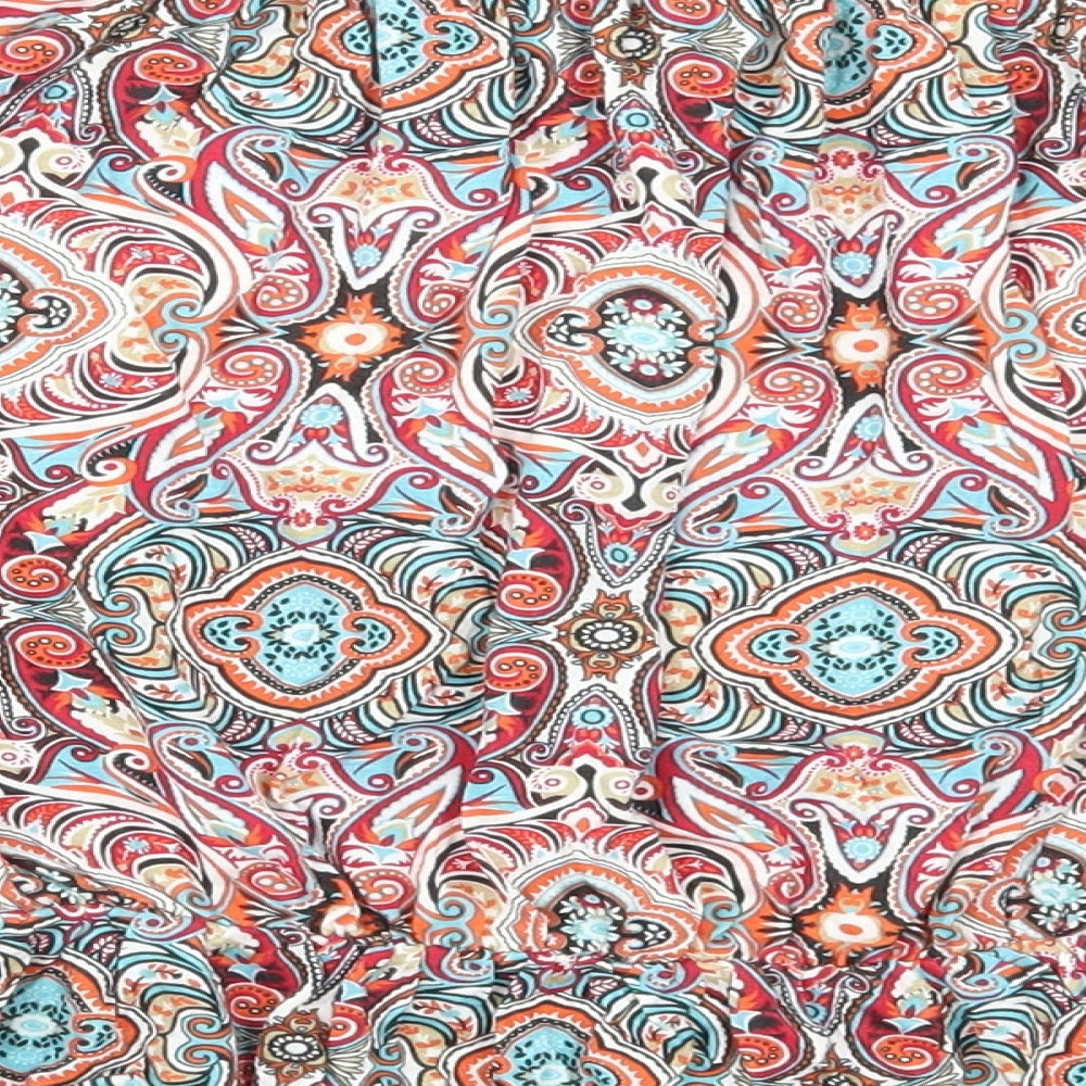 Chemistry Womens Multicoloured Paisley Viscose Basic Blouse Size 14 Off the Shoulder