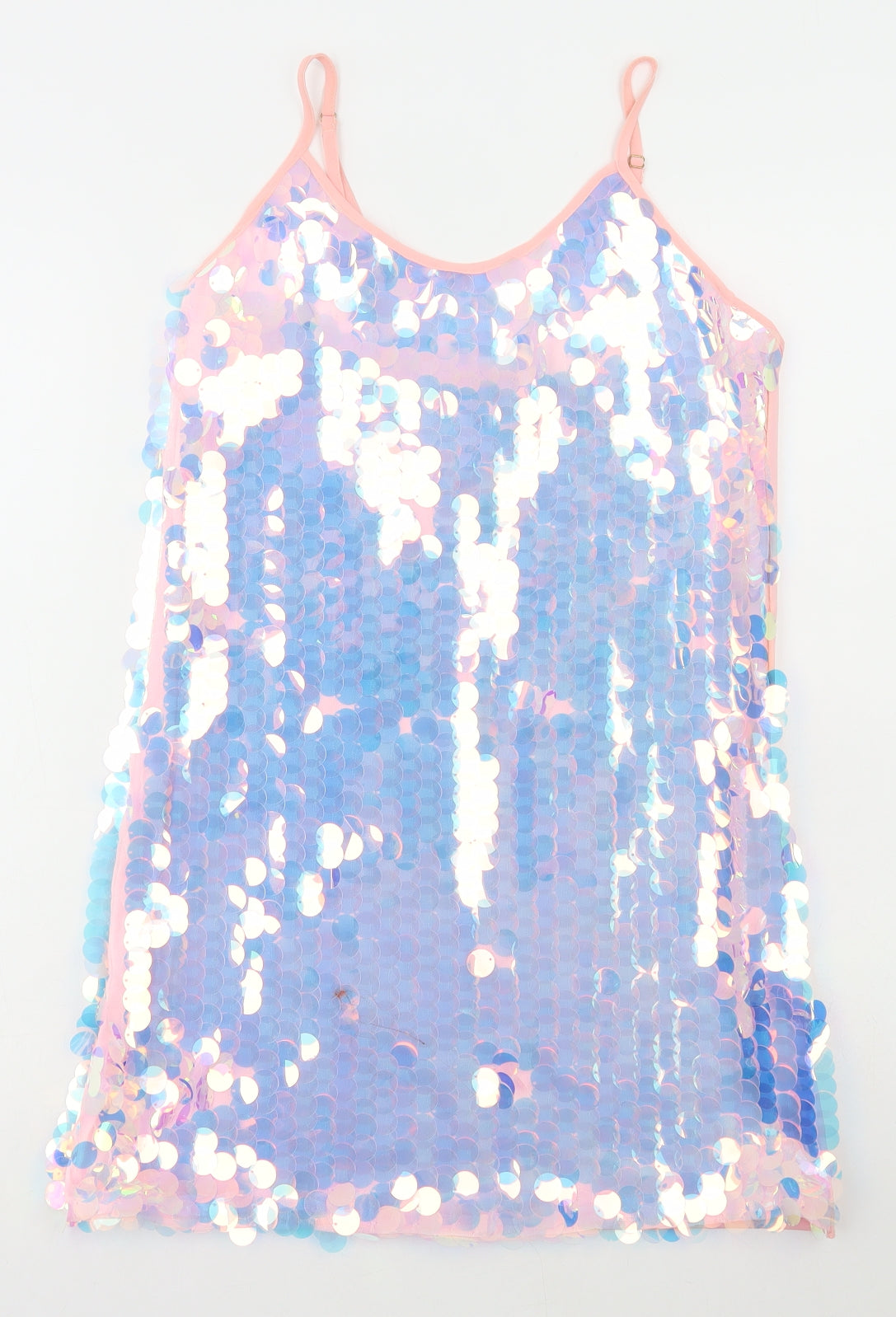 PRETTYLITTLETHING Womens Pink Polyester A-Line Size 10 Scoop Neck Pullover