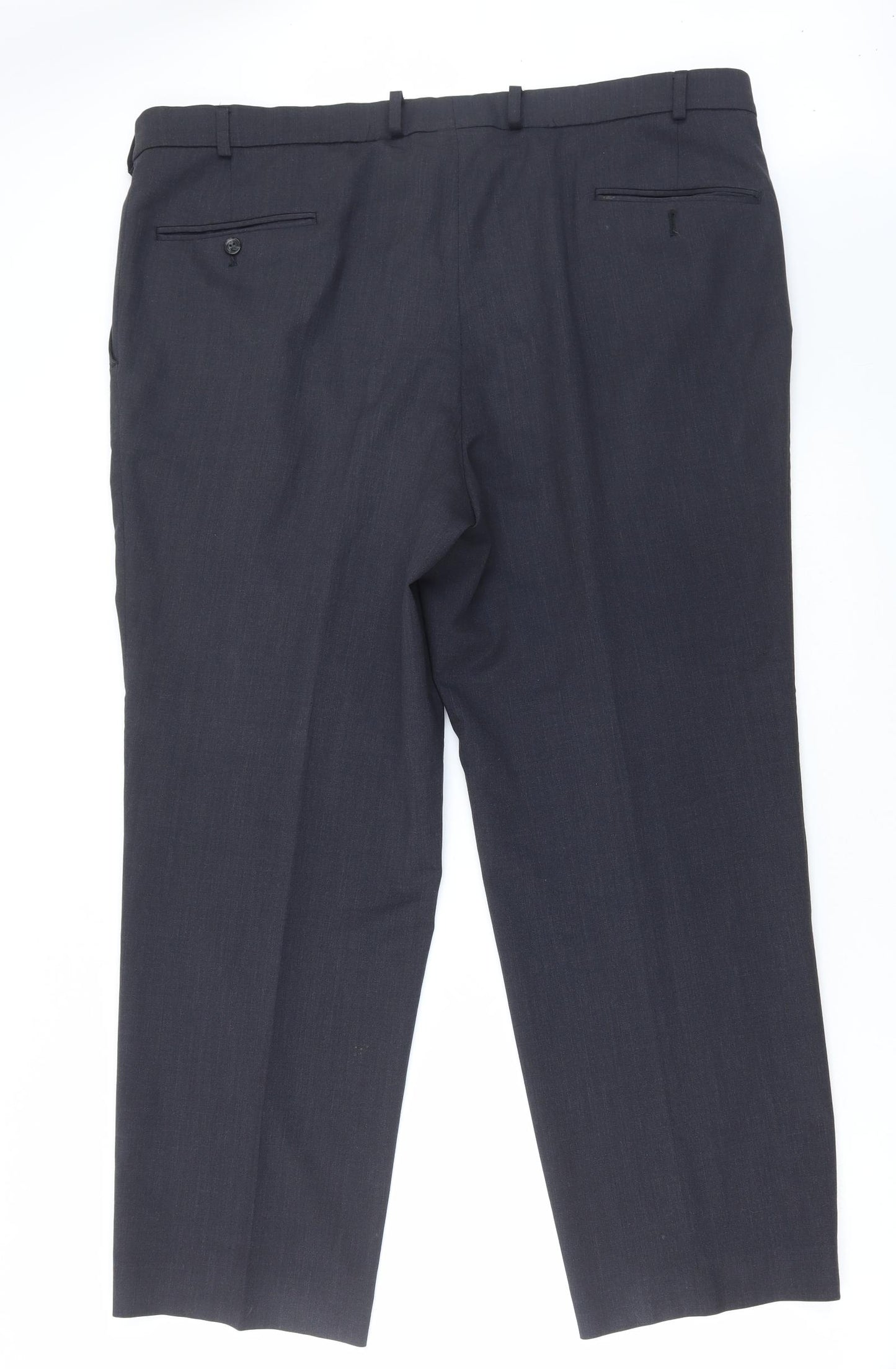 Heineke & Klaproth Mens Grey Polyester Trousers Size 44 in L30 in Regular Button