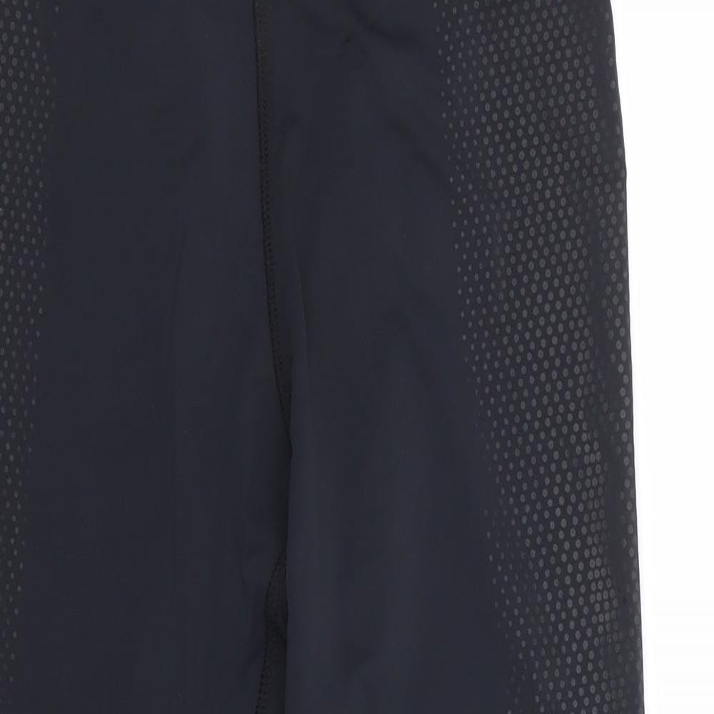 Primark Womens Black Polyamide Cropped Leggings Size 10 L19 in Regular