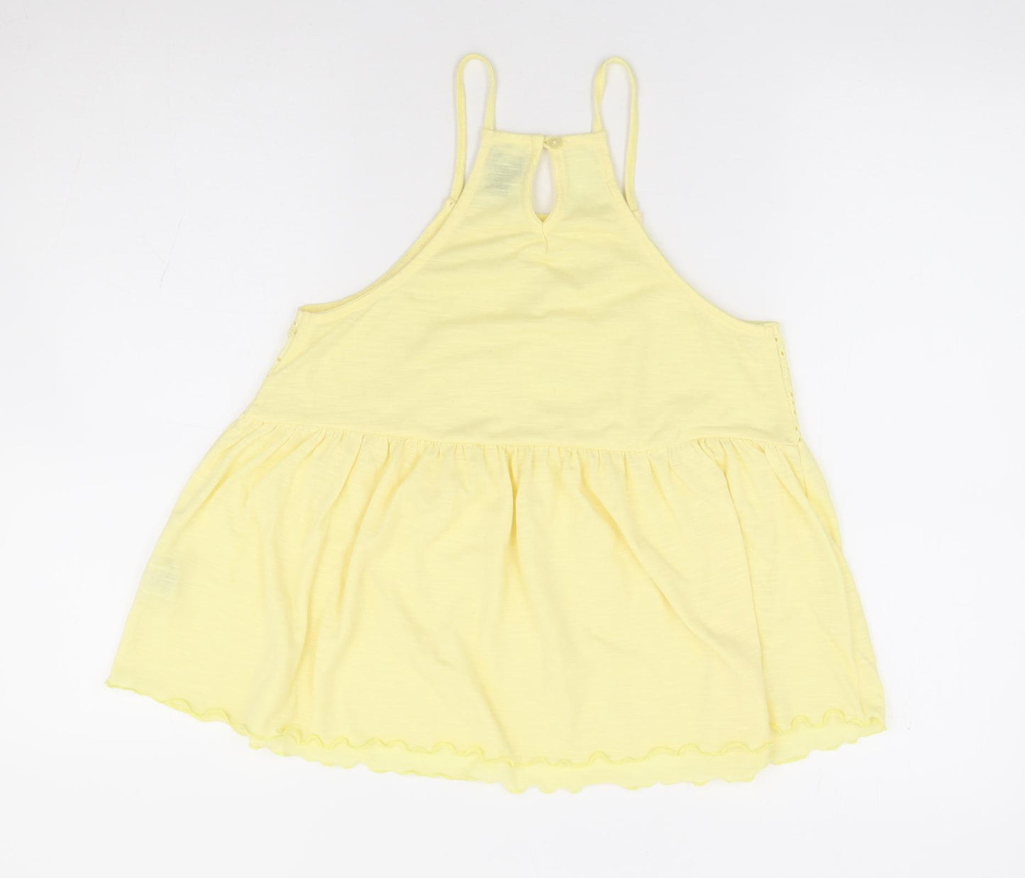 Primark Womens Yellow Polyester Camisole Tank Size 6 Square Neck