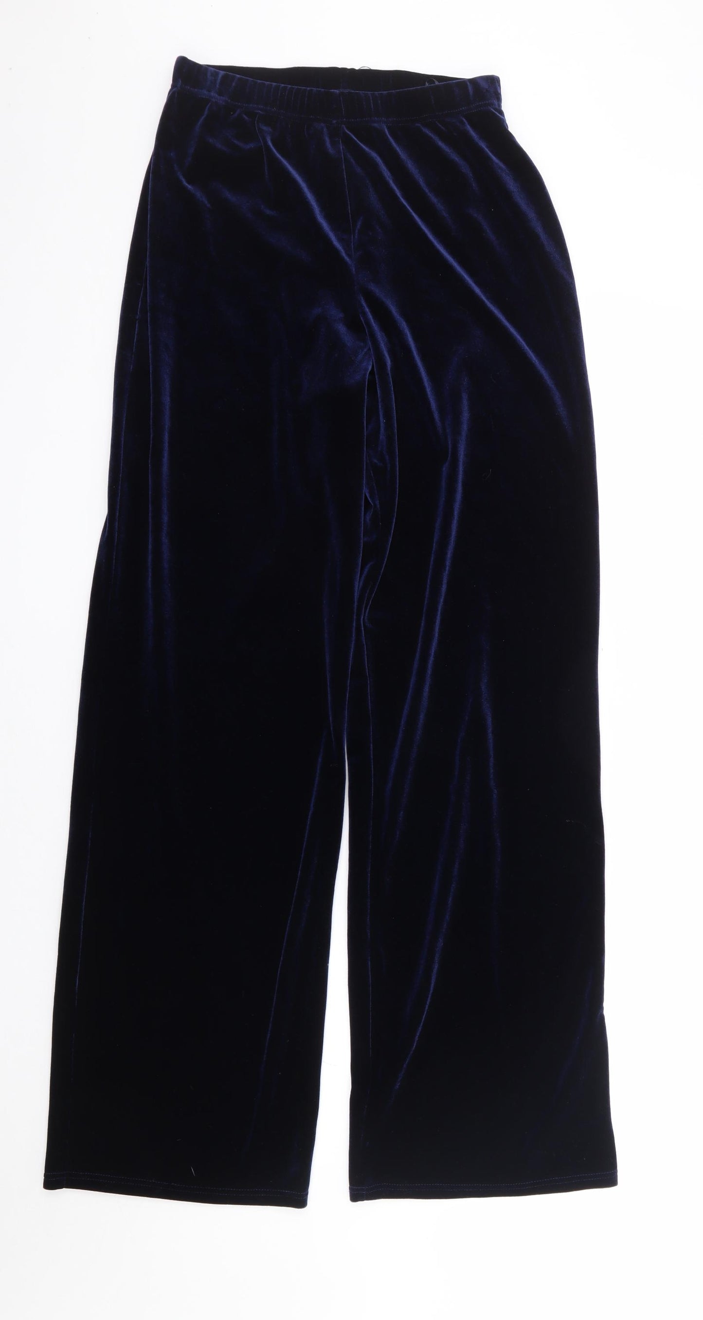 Joanna Hope Womens Blue Polyester Trousers Size 10 L32 in Regular
