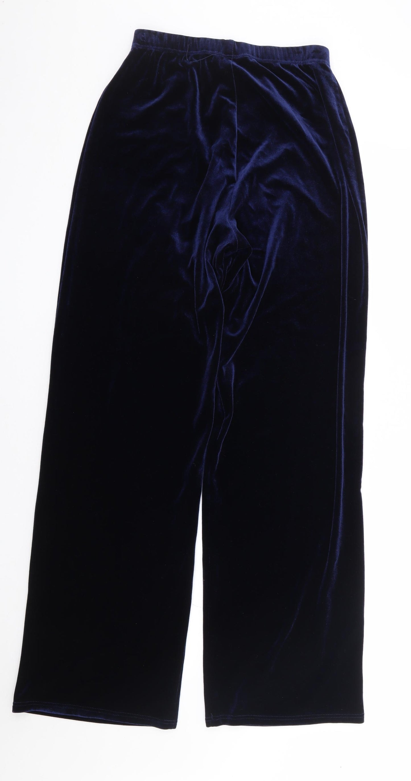 Joanna Hope Womens Blue Polyester Trousers Size 10 L32 in Regular
