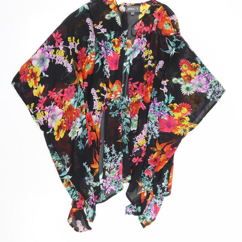 Apricot Womens Multicoloured Floral Kimono Jacket Size 14 - Waterfall Design