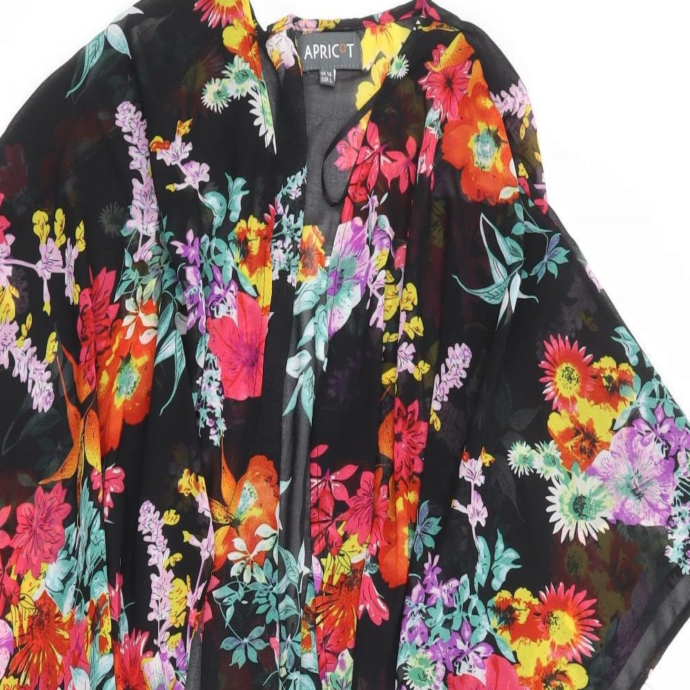 Apricot Womens Multicoloured Floral Kimono Jacket Size 14 - Waterfall Design