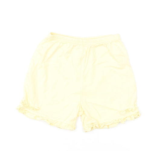 NEXT Girls Yellow Cotton Jogger Trousers Size 12-18 Months Pullover