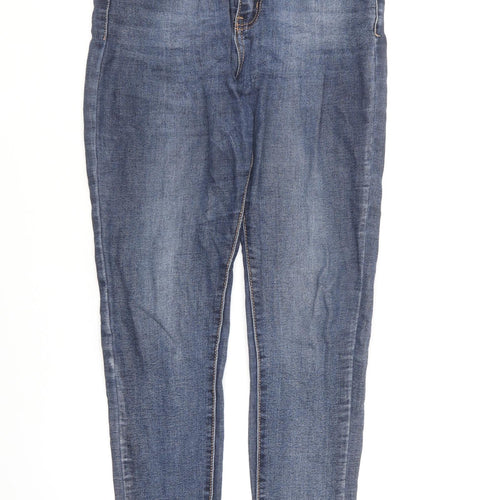 B.S Jeans Womens Blue Cotton Skinny Jeans Size 36 in L30 in Regular Button