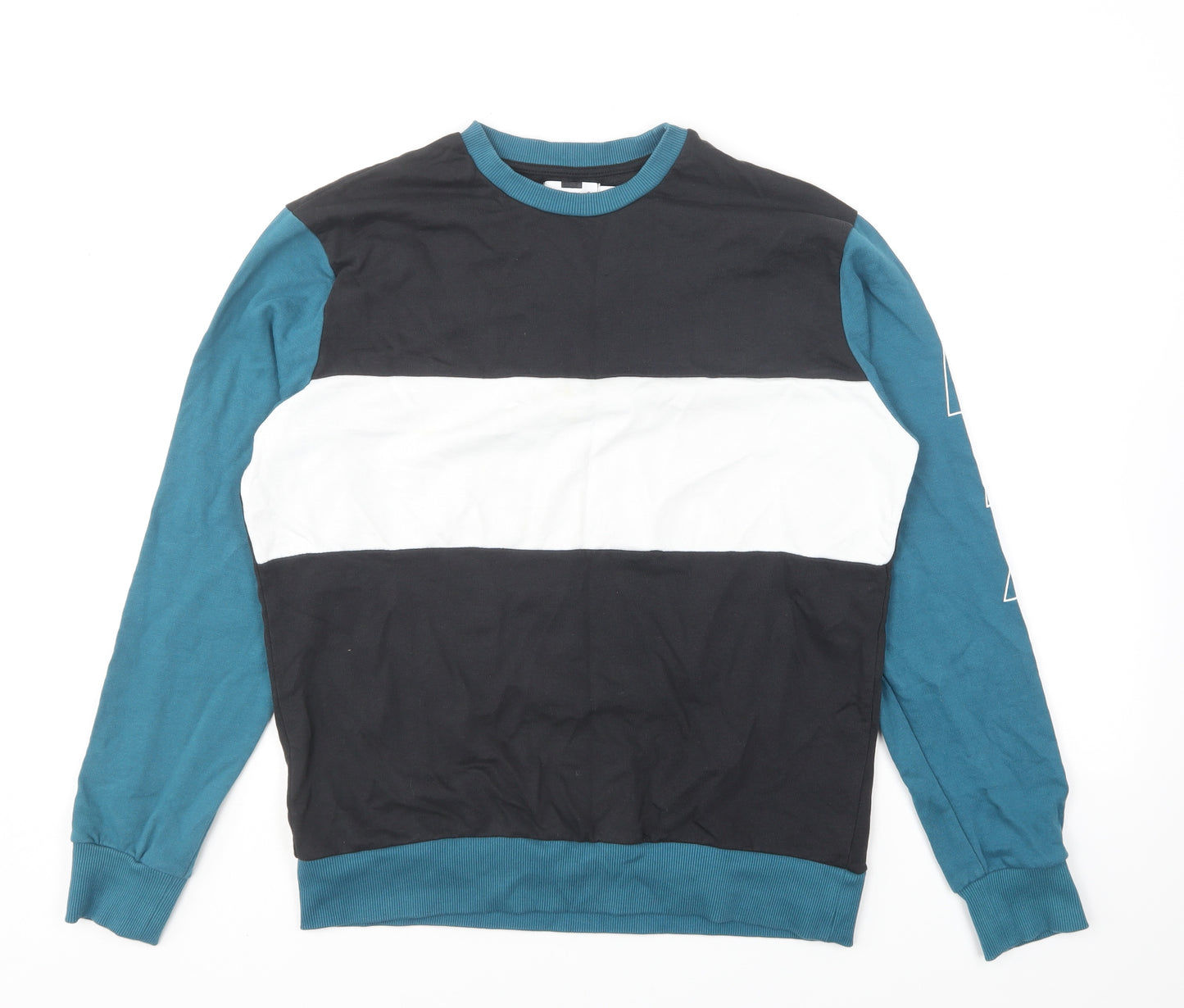 Topman Mens Multicoloured Cotton Pullover Sweatshirt Size XS