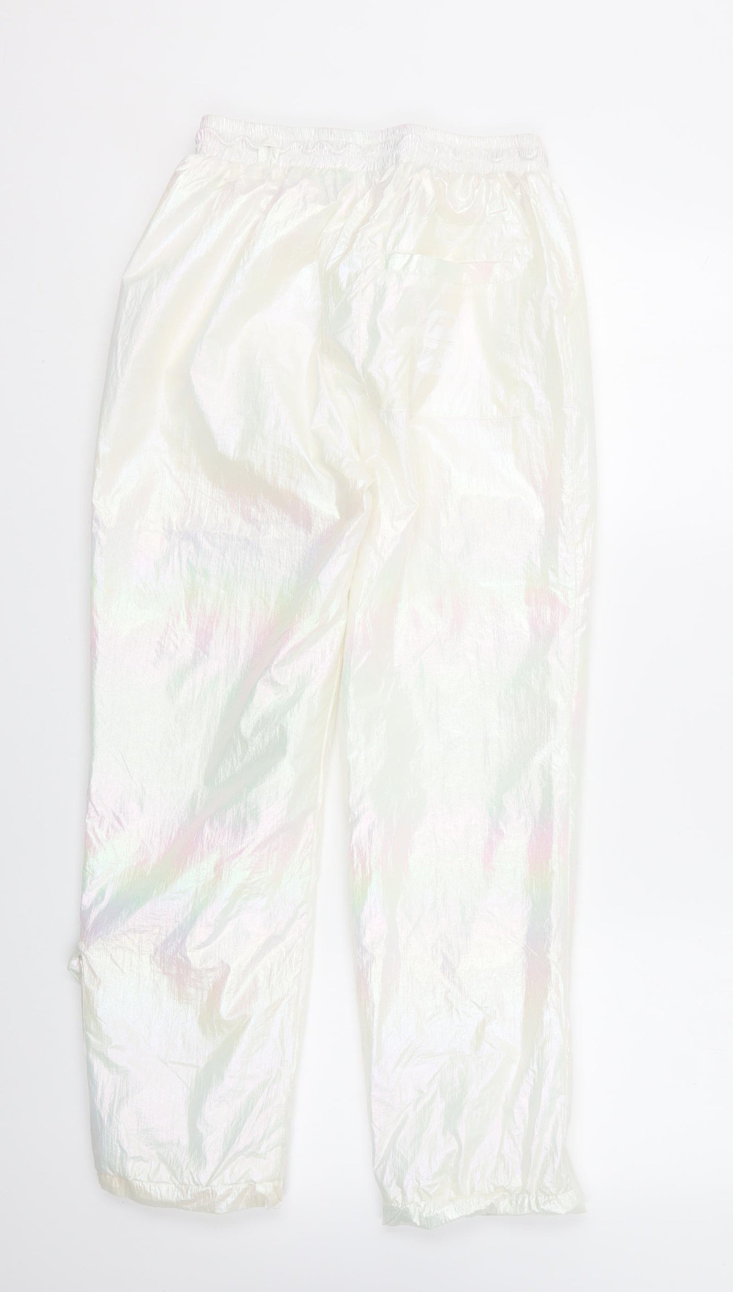 Project X Paris Womens Multicoloured Polyester Cargo Trousers Size XS L24 in Regular Drawstring - Holographic
