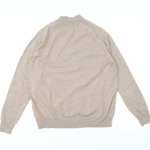Primark Womens Brown High Neck Polyester Pullover Jumper Size L