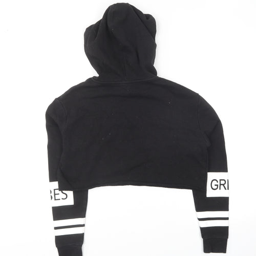 H&M Womens Black Cotton Pullover Hoodie Size XS Pullover