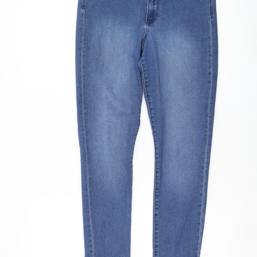 H&M Womens Blue Cotton Skinny Jeans Size 31 in L28 in Regular Zip