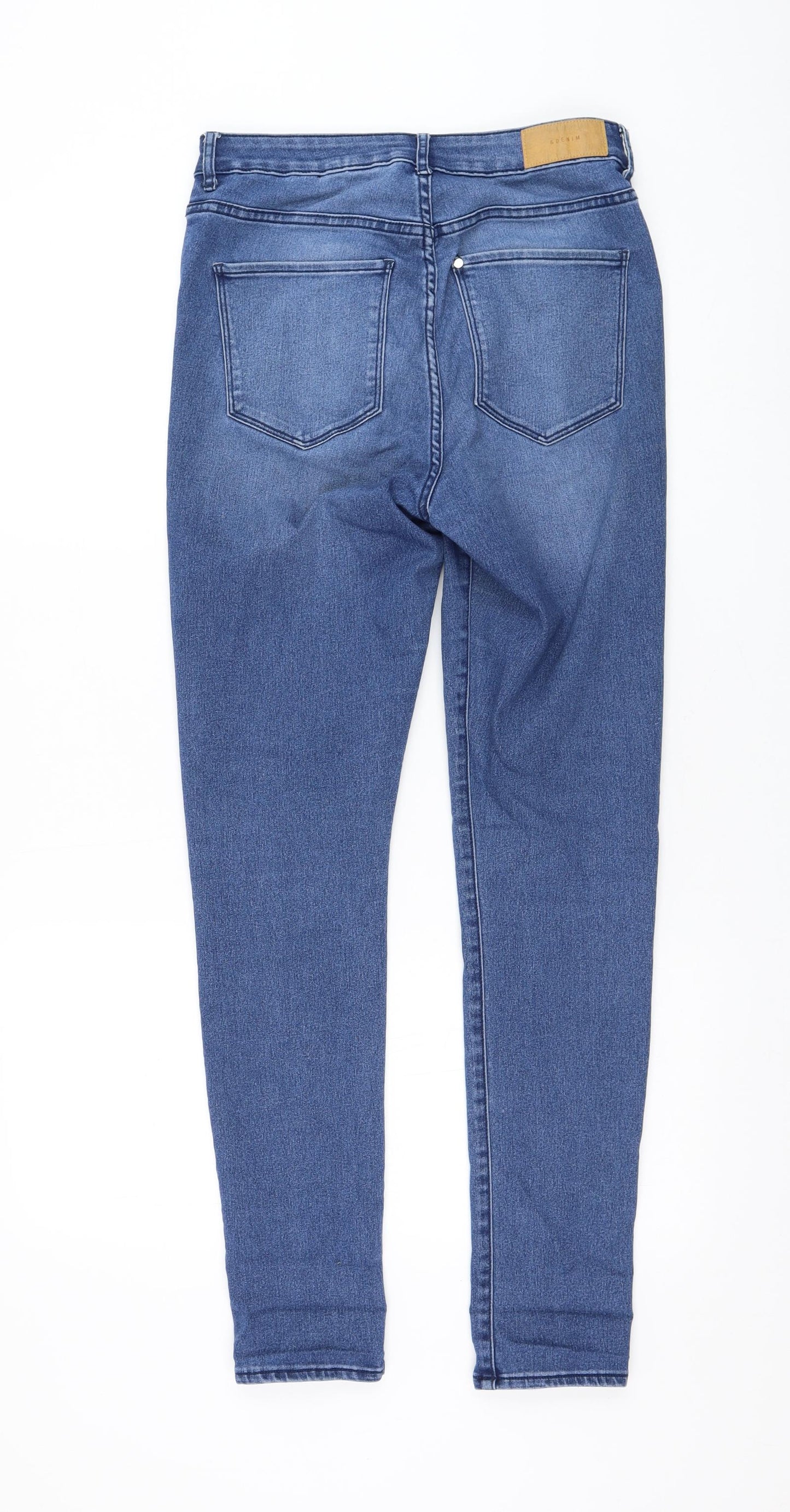 H&M Womens Blue Cotton Skinny Jeans Size 31 in L28 in Regular Zip