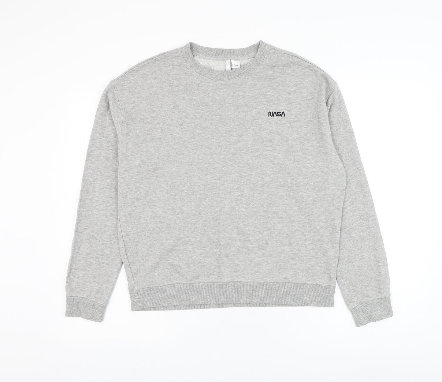Divided by H&M Womens Grey Cotton Pullover Sweatshirt Size M Pullover - NASA