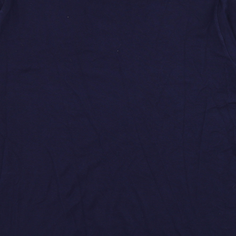 Lacoste Mens Blue Cotton Polo Size 4XL Collared Button