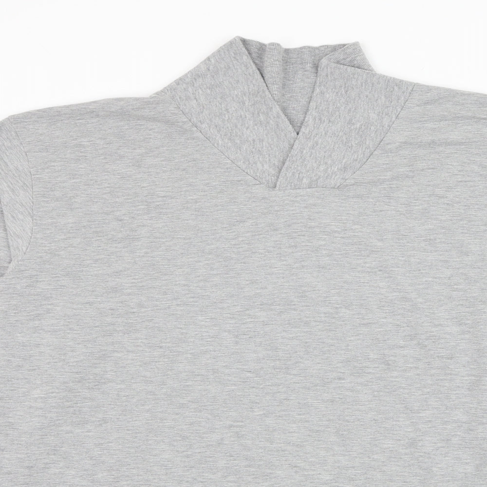 Hydra Mens Grey Polyester Pullover Sweatshirt Size L