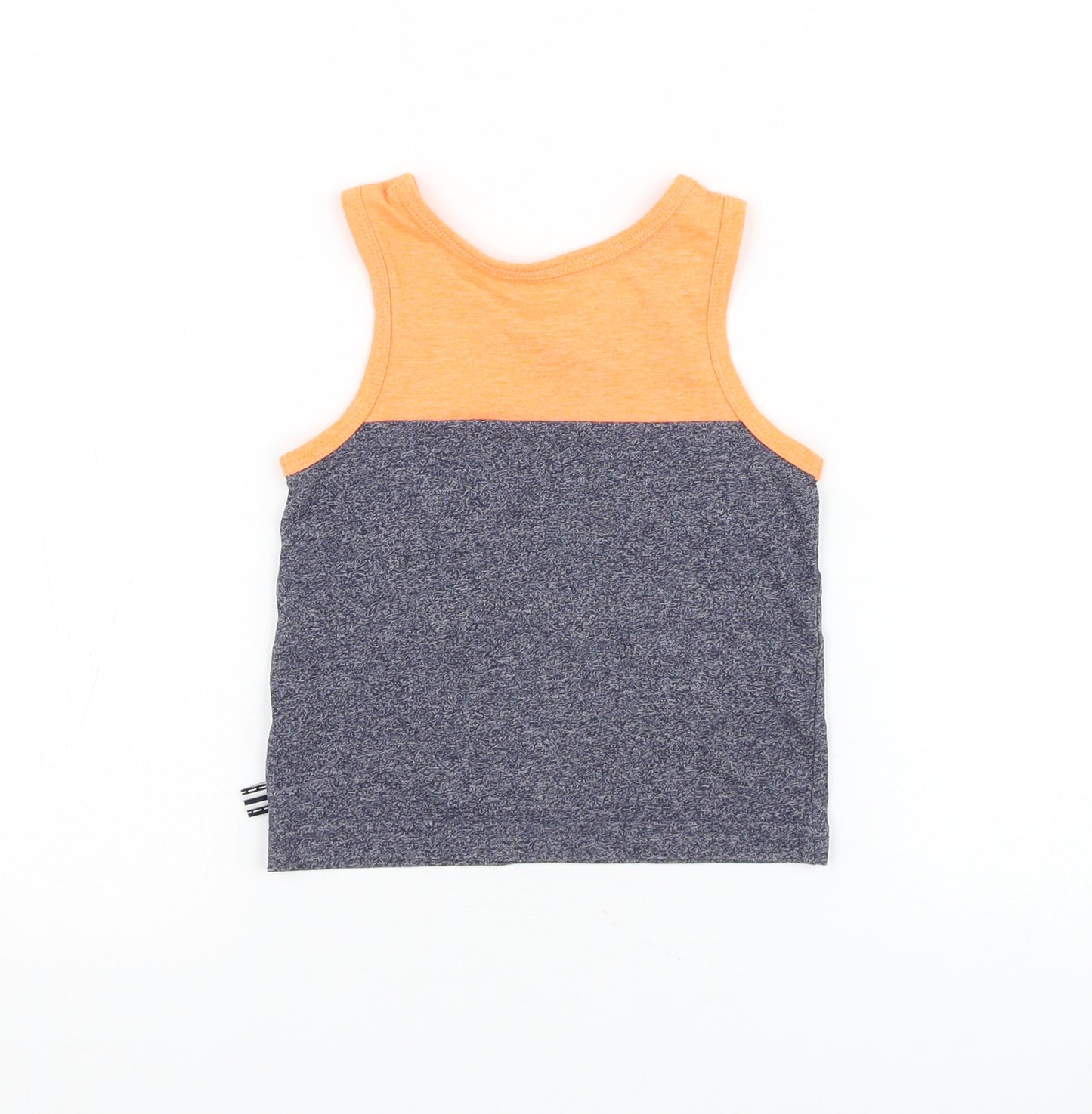 F&F Boys Blue Cotton Basic Tank Size 12-18 Months Round Neck Pullover