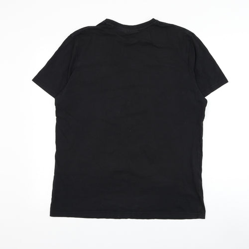 Primark Mens Black Cotton T-Shirt Size XL Round Neck - NASA