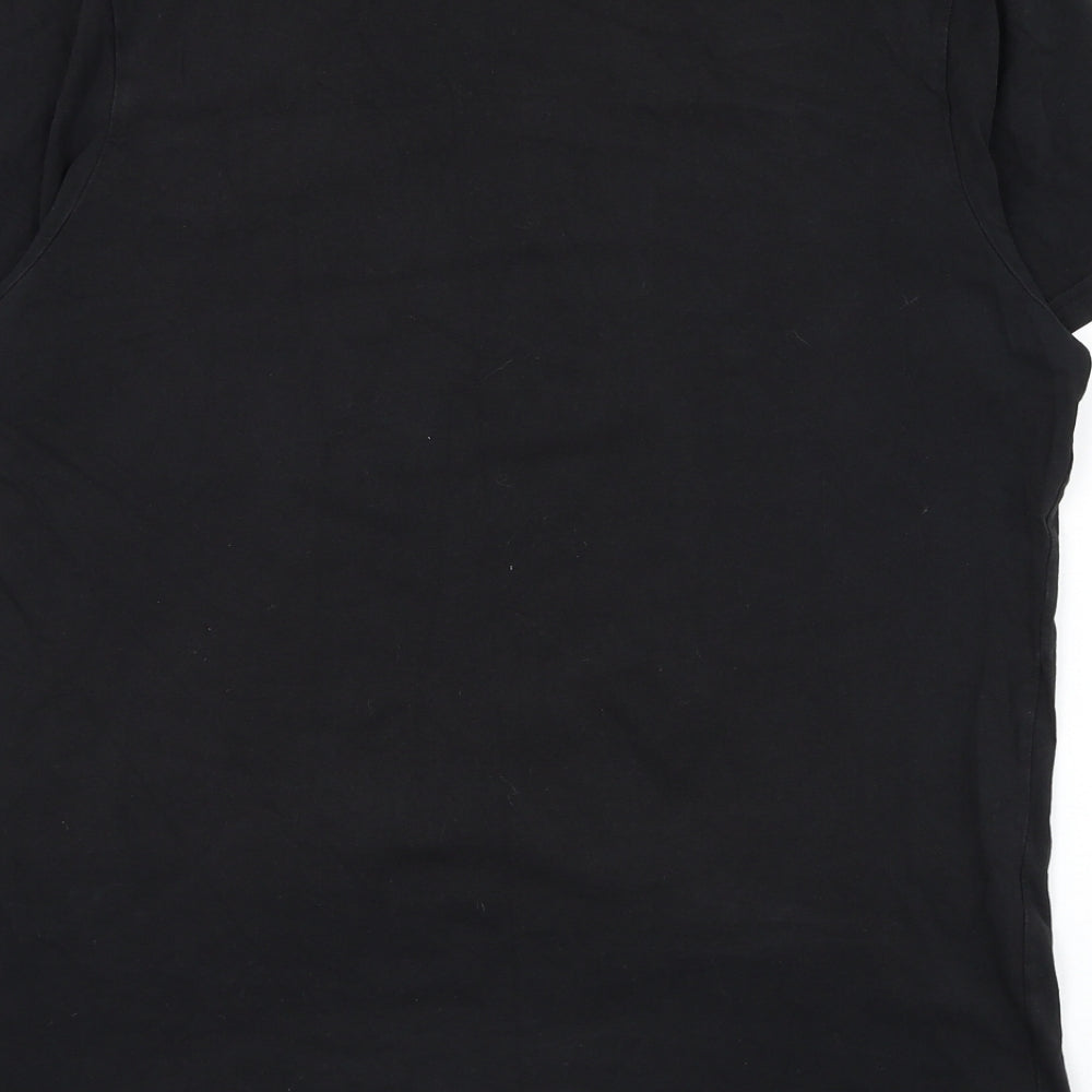 Primark Mens Black Cotton T-Shirt Size XL Round Neck - NASA