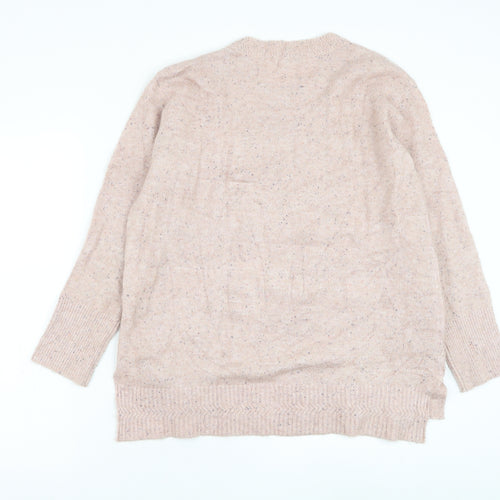 Monsoon Womens Pink Round Neck Polyester Pullover Jumper Size M