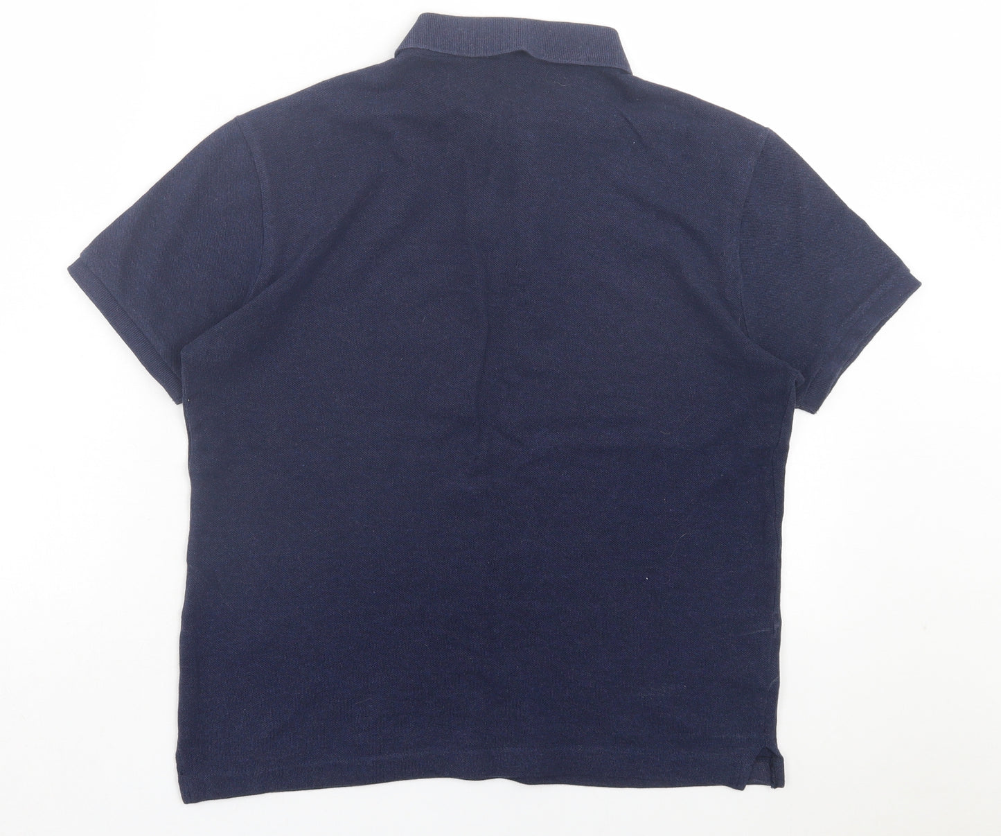 Ralph Lauren Mens Blue Cotton Polo Size S Collared Button