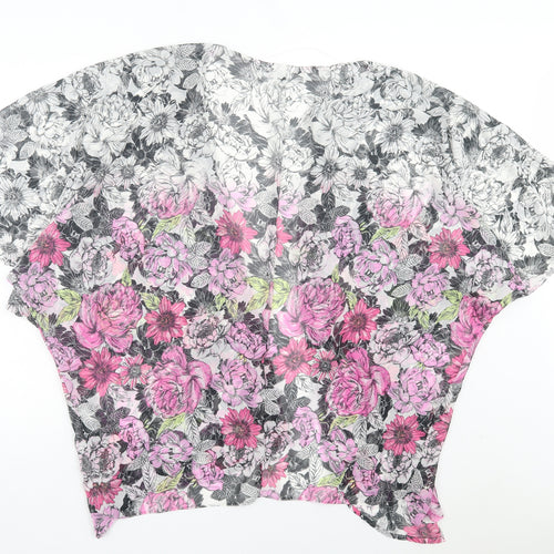 NEXT Womens Pink Floral Jacket Size 12