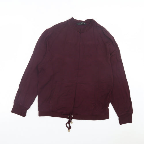 F&F Womens Purple Viscose Pullover Sweatshirt Size 8 Pullover - Burgandy