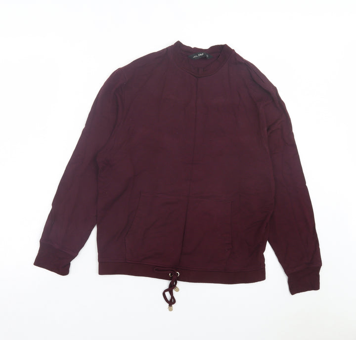 F&F Womens Purple Viscose Pullover Sweatshirt Size 8 Pullover - Burgandy