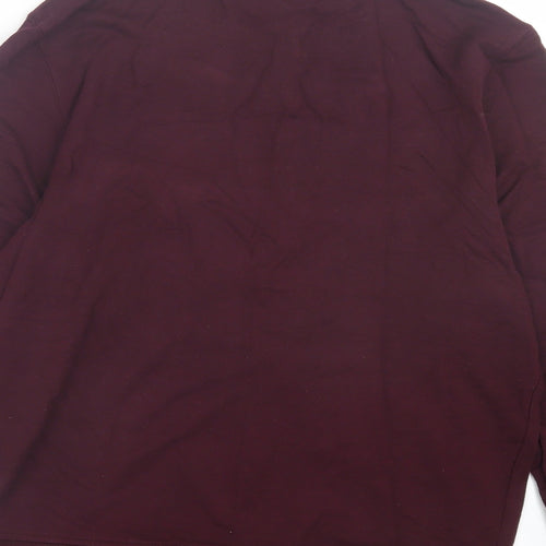 F&F Womens Purple Viscose Pullover Sweatshirt Size 8 Pullover - Burgandy