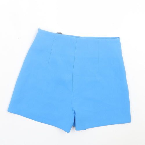 Primark Womens Blue Polyester Sailor Shorts Size 8 L3 in Regular Zip