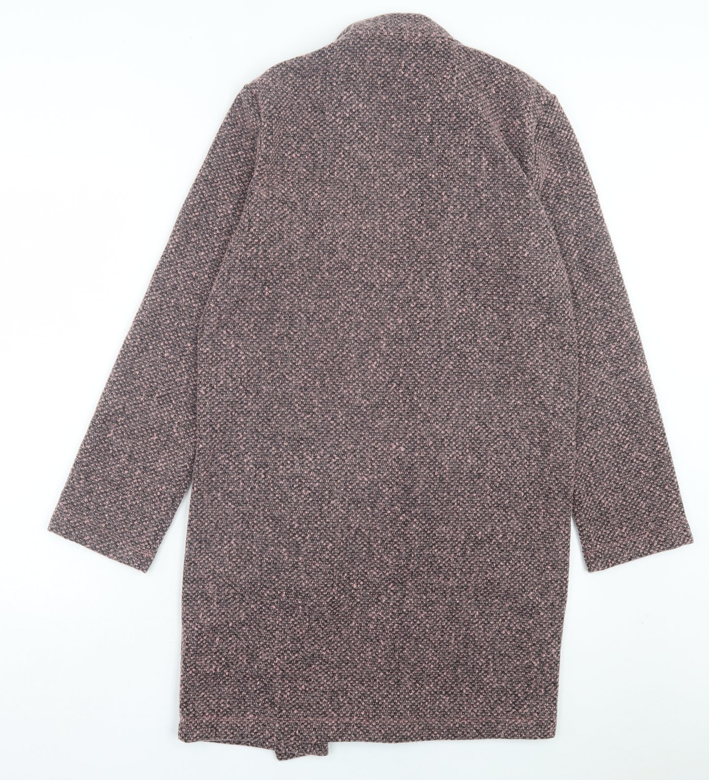 George Womens Pink V-Neck Polyester Cardigan Jumper Size M