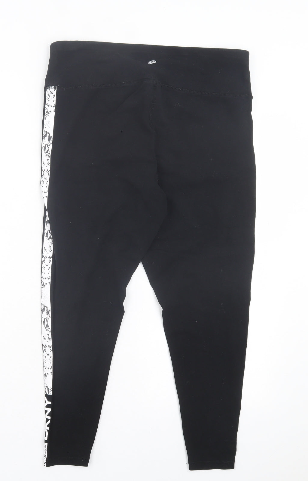 DKNY Womens Black Animal Print Cotton Cropped Leggings Size 30 in L22 in - Snake Print
