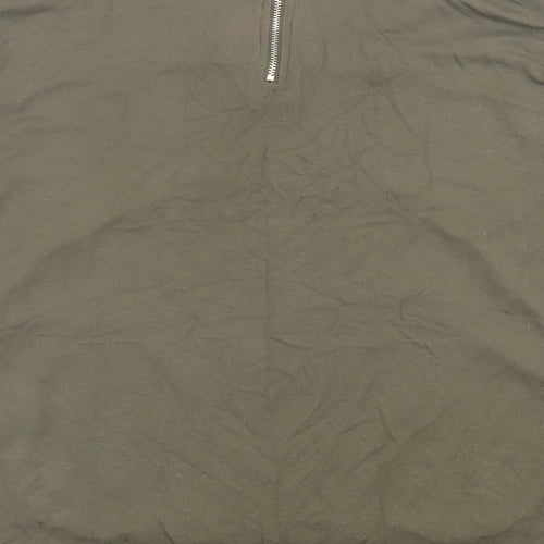 Select Womens Green Viscose Basic T-Shirt Size 12 V-Neck