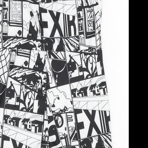 SheIn Girls Multicoloured Polyester Playsuit One-Piece Size 8 Years Pullover - Comic Print