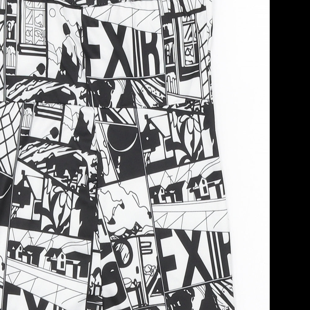 SheIn Girls Multicoloured Polyester Playsuit One-Piece Size 8 Years Pullover - Comic Print