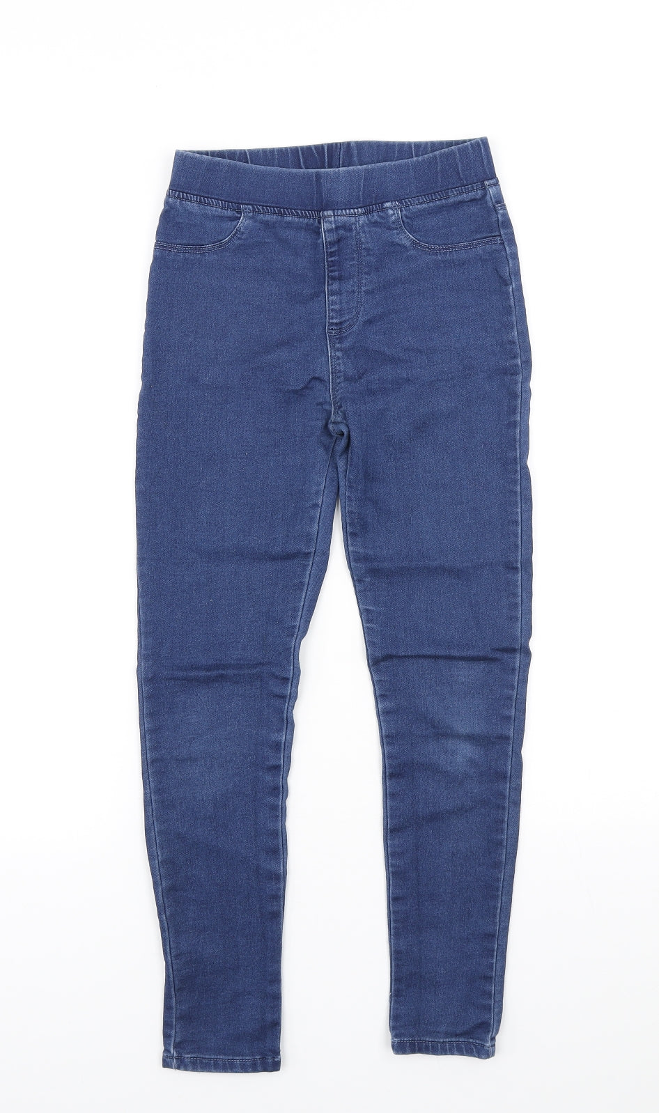 Dunnes Stores Girls Blue Cotton Jegging Jeans Size 8-9 Years Regular Pullover