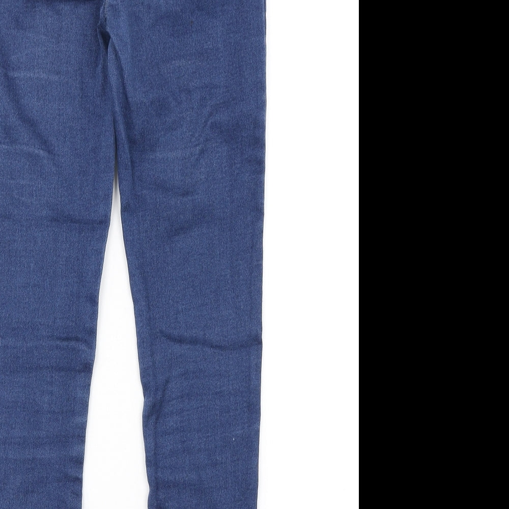 Dunnes Stores Girls Blue Cotton Jegging Jeans Size 8-9 Years Regular Pullover