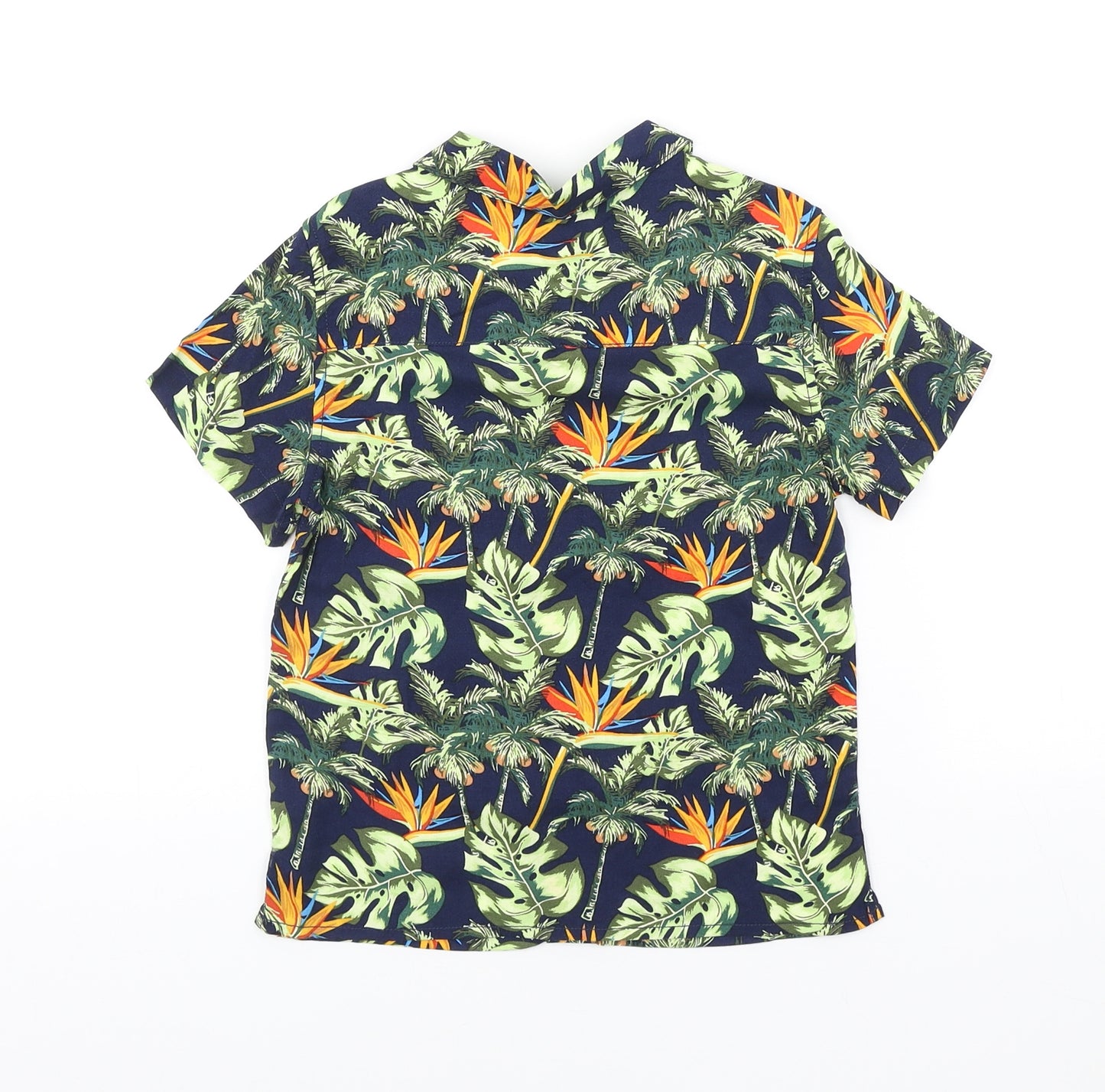 Matalan Boys Multicoloured Floral Viscose Basic Button-Up Size 5 Years Collared Button
