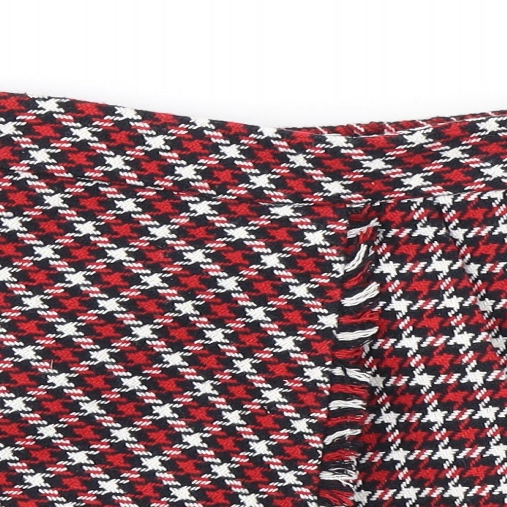 Dunnes Stores Girls Multicoloured Plaid Polyester Skater Skirt Size 6-7 Years Regular Pull On