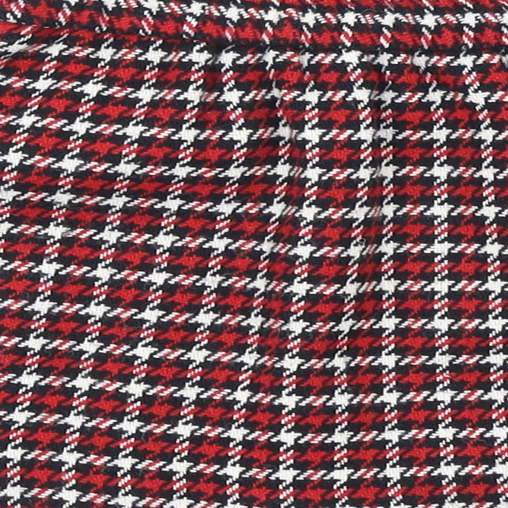 Dunnes Stores Girls Multicoloured Plaid Polyester Skater Skirt Size 6-7 Years Regular Pull On