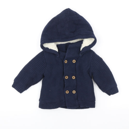 Obaibi Baby Blue Jacket Size 12 Months Button