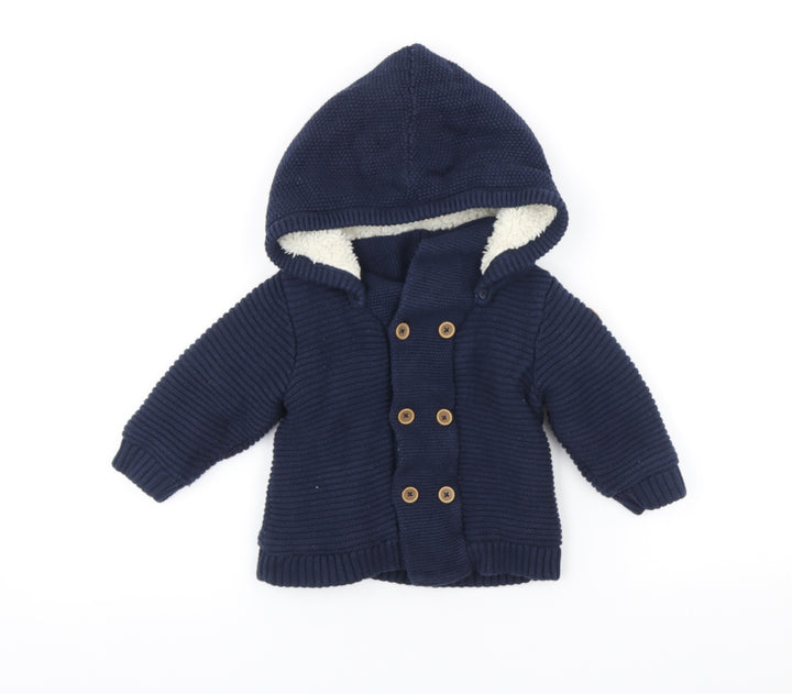 Obaibi Baby Blue Jacket Size 12 Months Button
