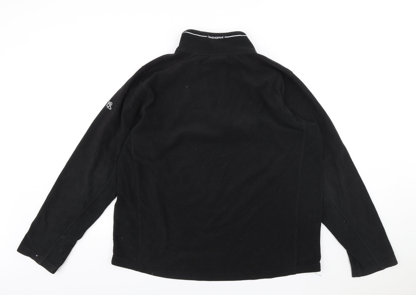 Craghoppers Mens Black High Neck Polyester Pullover Jumper Size XL