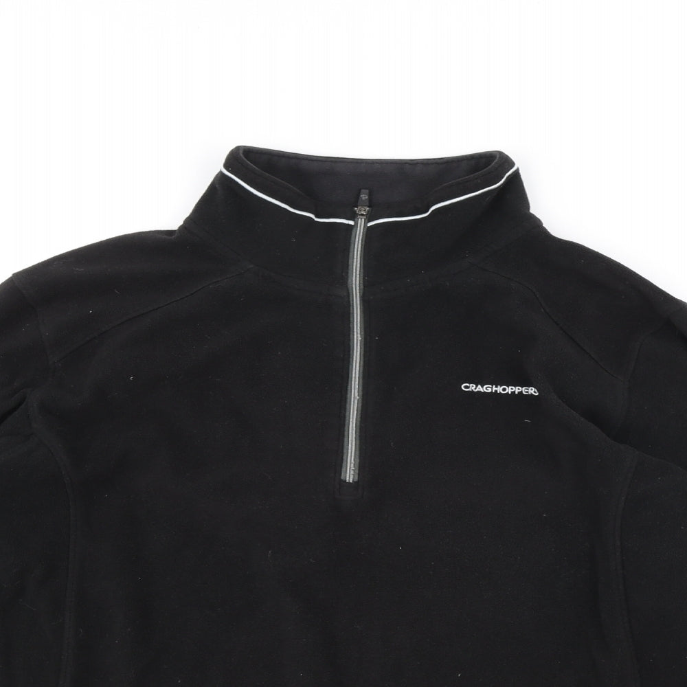 Craghoppers Mens Black High Neck Polyester Pullover Jumper Size XL