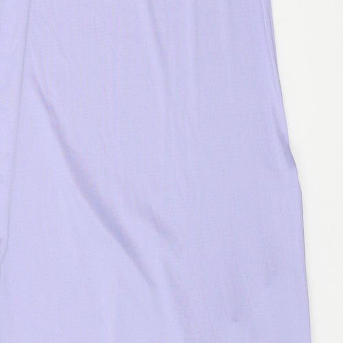 Vicabo Womens Purple Polyester Tank Dress Size 14 V-Neck Pullover